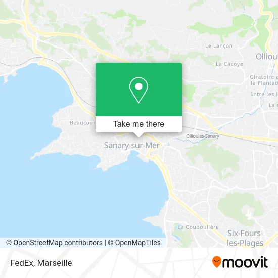 FedEx map
