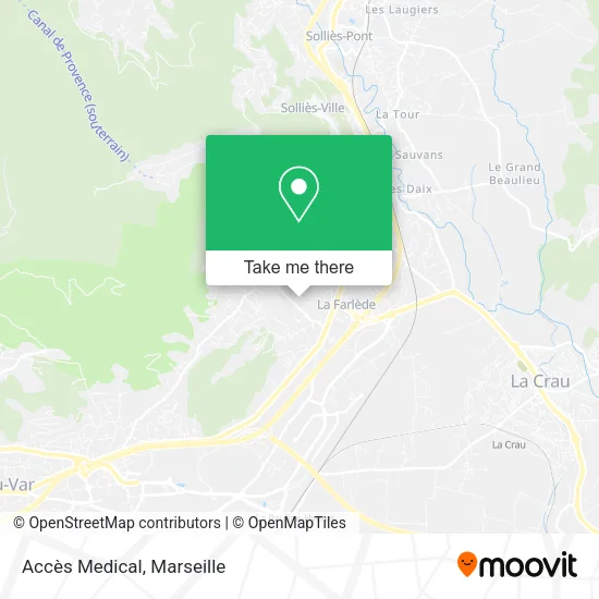 Accès Medical map