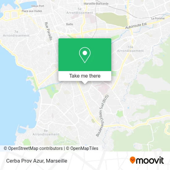 Cerba Prov Azur map
