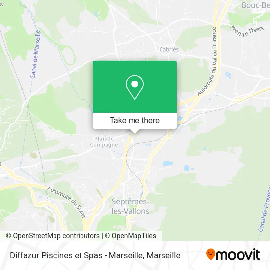 Diffazur Piscines et Spas - Marseille map