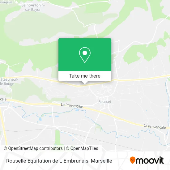 Rouselle Equitation de L Embrunais map