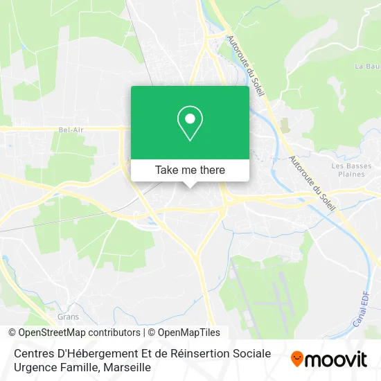 Centres D'Hébergement Et de Réinsertion Sociale Urgence Famille map