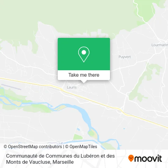 Communauté de Communes du Lubéron et des Monts de Vaucluse map