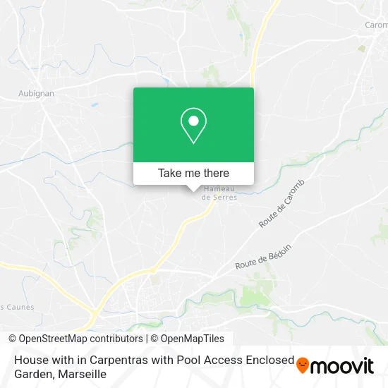 House with in Carpentras with Pool Access Enclosed Garden map