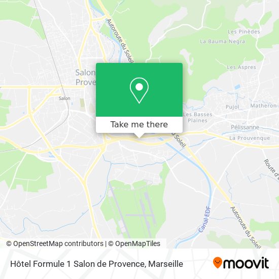 Hôtel Formule 1 Salon de Provence map