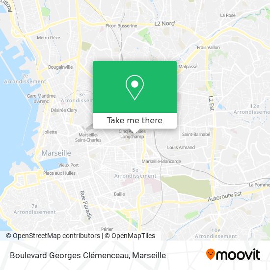 Mapa Boulevard Georges Clémenceau