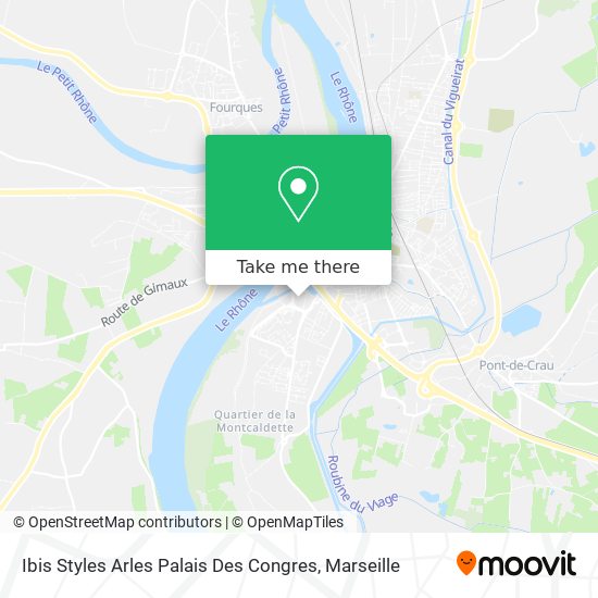 Mapa Ibis Styles Arles Palais Des Congres