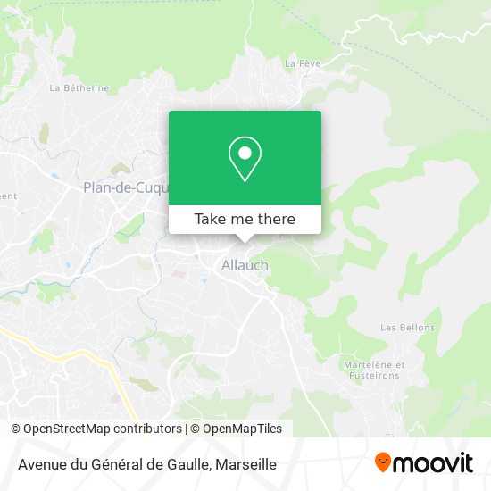 Avenue du Général de Gaulle map