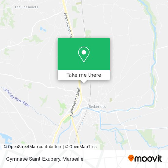 Gymnase Saint-Exupery map