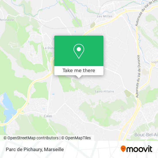 Parc de Pichaury map