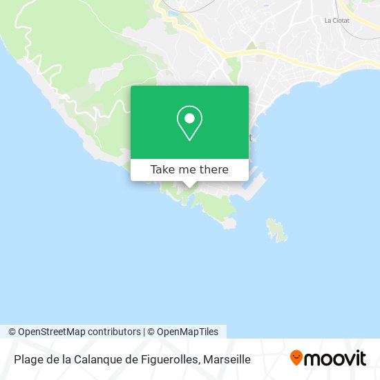 Mapa Plage de la Calanque de Figuerolles