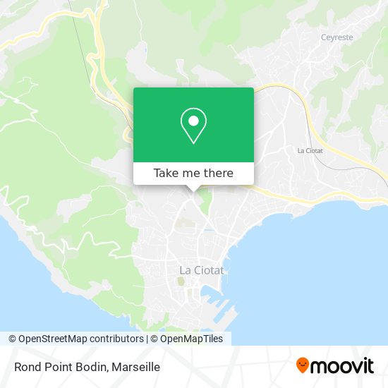 Rond Point Bodin map