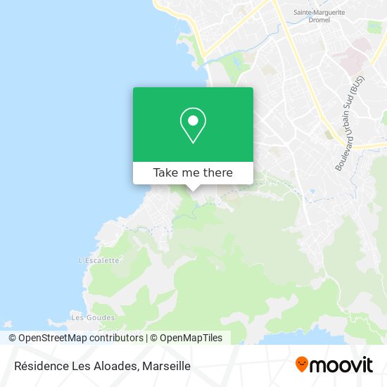 Mapa Résidence Les Aloades