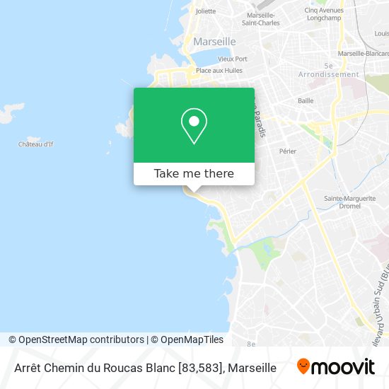 Arrêt Chemin du Roucas Blanc [83,583] map