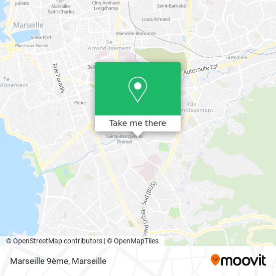 Mapa Marseille 9ème