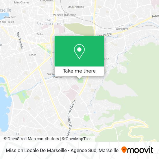 Mission Locale De Marseille - Agence Sud map