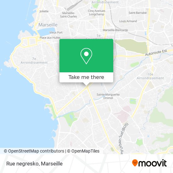 Rue negresko map