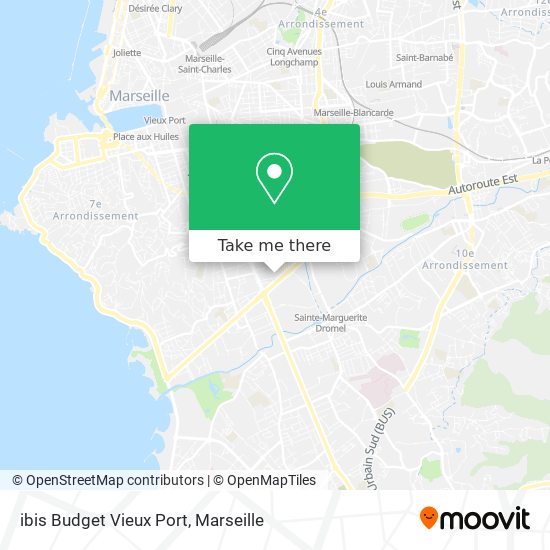 ibis Budget Vieux Port map