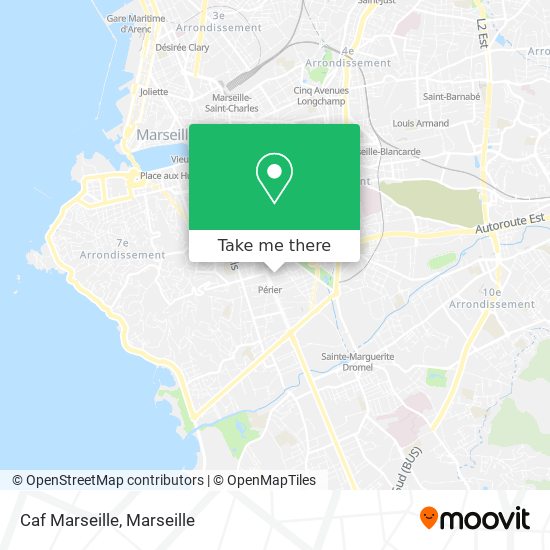 Caf Marseille map