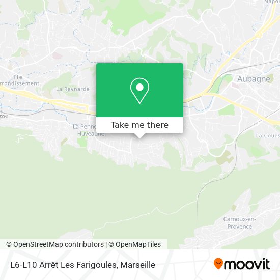 L6-L10 Arrêt Les Farigoules map