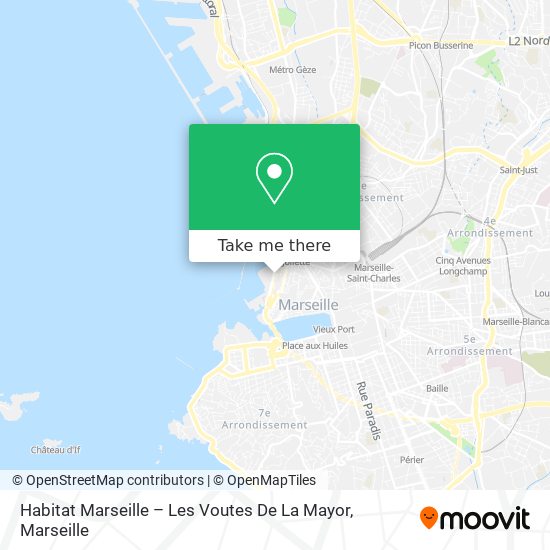 Mapa Habitat Marseille – Les Voutes De La Mayor