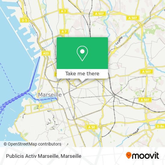 Mapa Publicis Activ Marseille