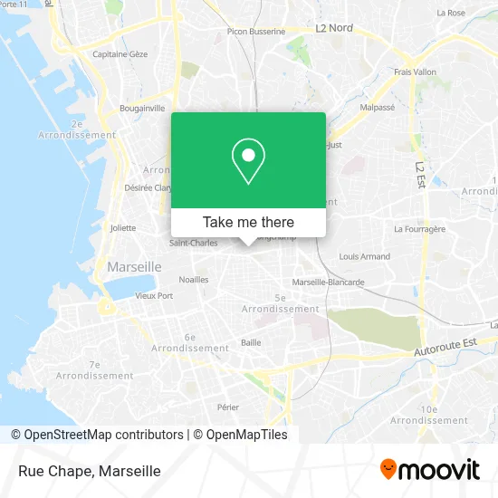 Mapa Rue Chape