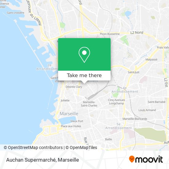 Mapa Auchan Supermarché