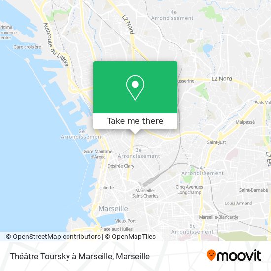 Théâtre Toursky à Marseille map