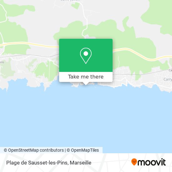 Plage de Sausset-les-Pins map