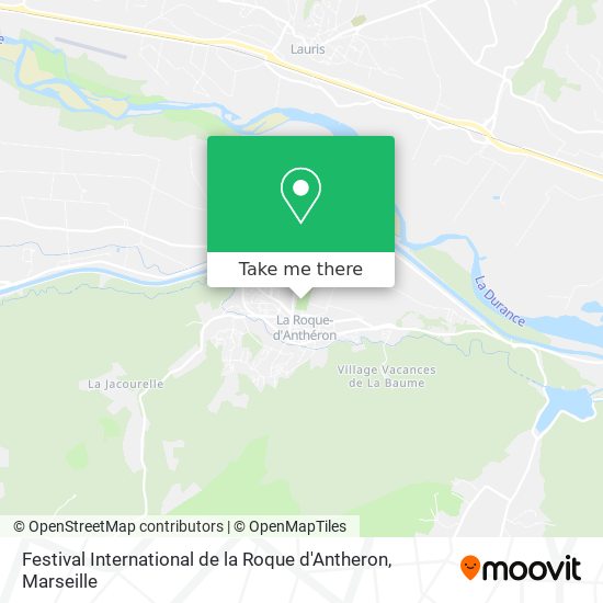 Festival International de la Roque d'Antheron map