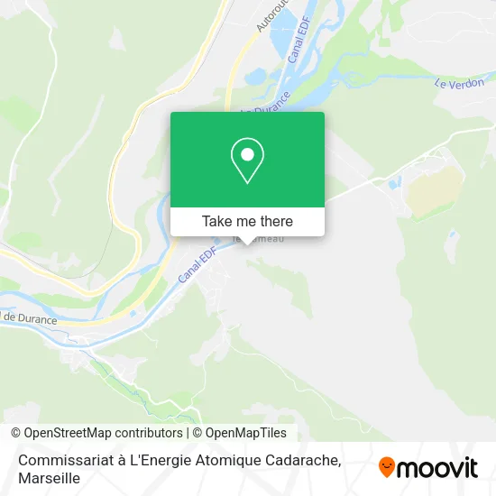 Commissariat à L'Energie Atomique Cadarache map