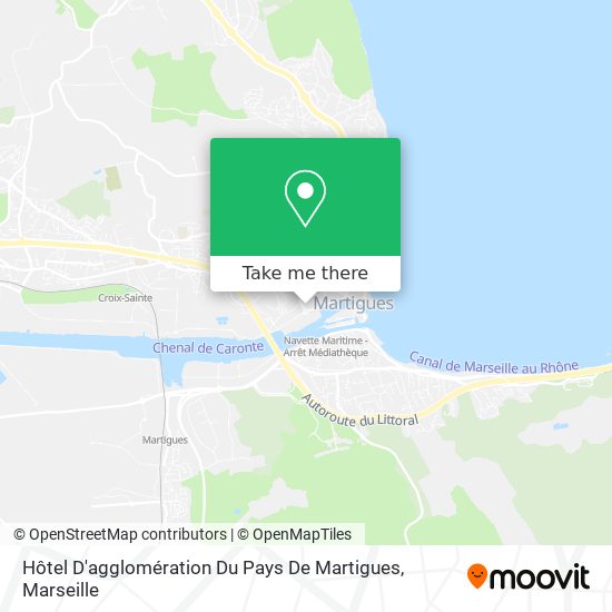 Hôtel D'agglomération Du Pays De Martigues map