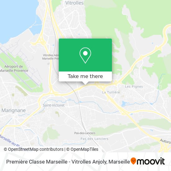 Première Classe Marseille - Vitrolles Anjoly map