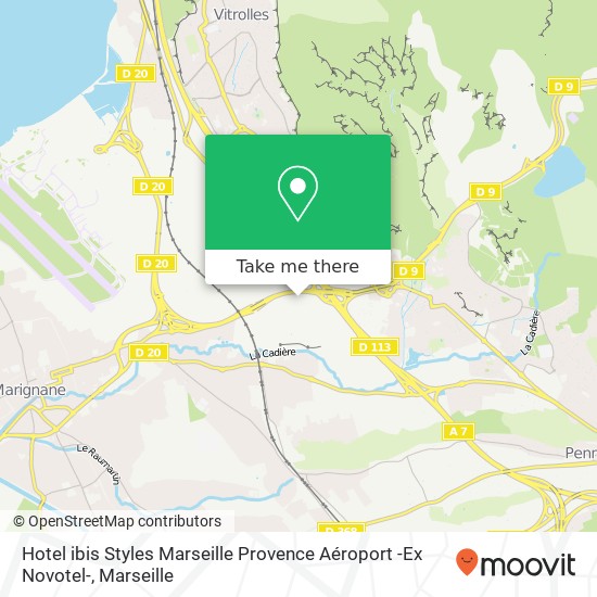 Hotel ibis Styles Marseille Provence Aéroport -Ex Novotel- map