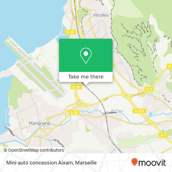 Mapa Mini-auto concession Aixam