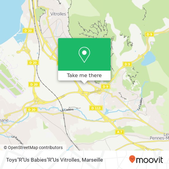 Toys"R"Us Babies"R"Us Vitrolles map