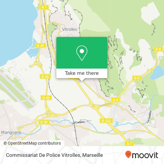 Mapa Commissariat De Police Vitrolles