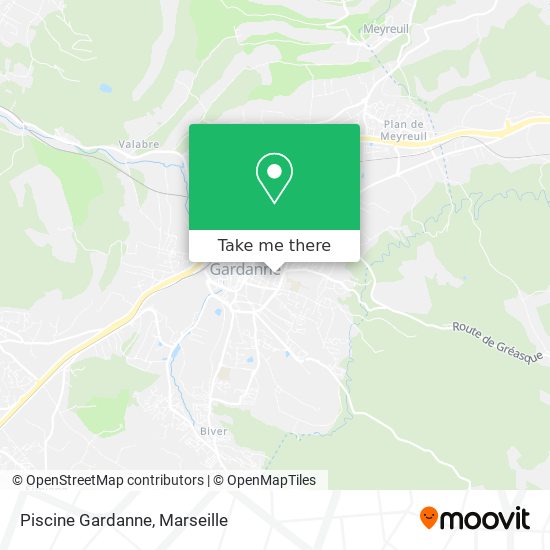 Piscine Gardanne map