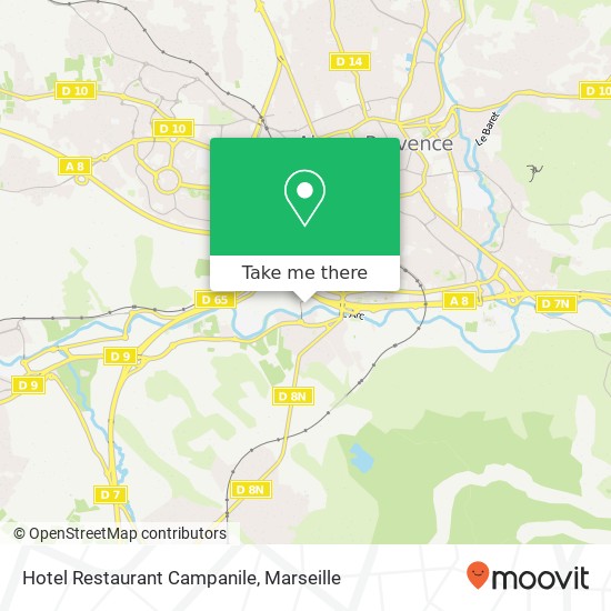Hotel Restaurant Campanile map