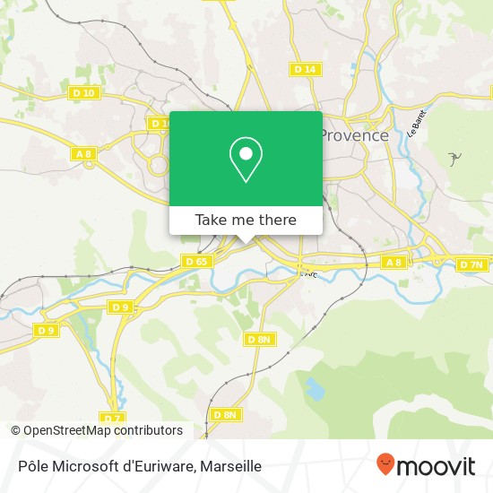 Pôle Microsoft d'Euriware map