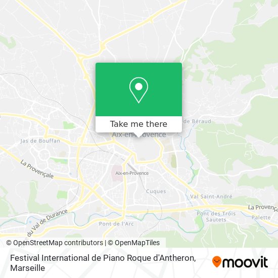 Festival International de Piano Roque d'Antheron map