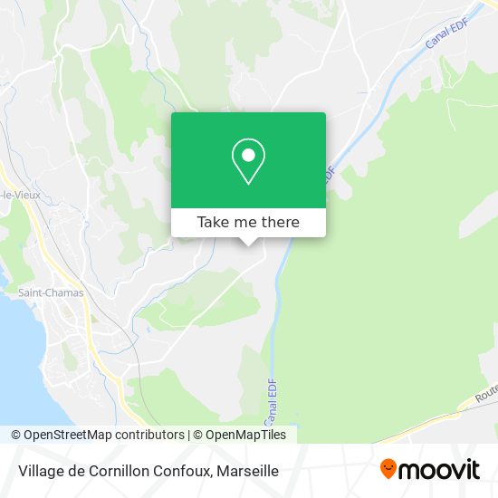 Village de Cornillon Confoux map