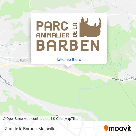 Mapa Zoo de la Barben