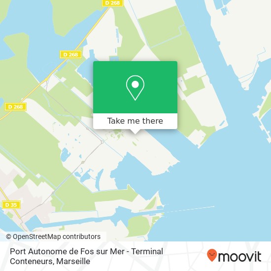 Mapa Port Autonome de Fos sur Mer - Terminal Conteneurs