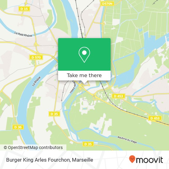 Burger King Arles Fourchon map