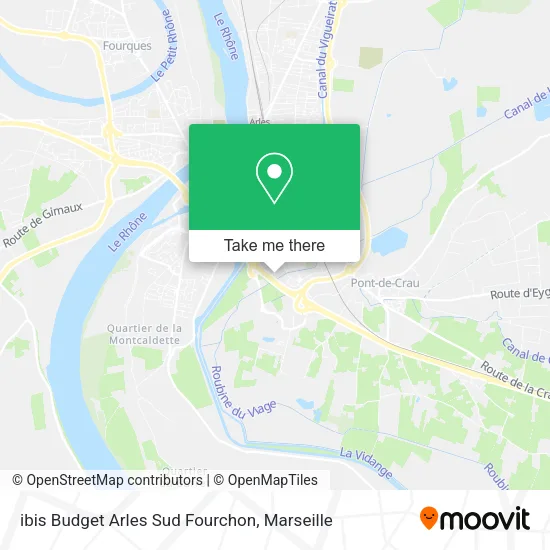 ibis Budget Arles Sud Fourchon map