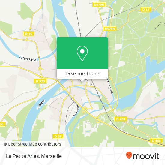 Mapa Le Petite Arles