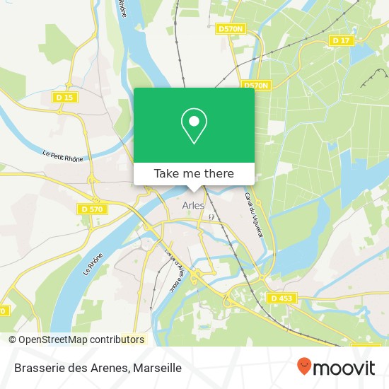 Mapa Brasserie des Arenes