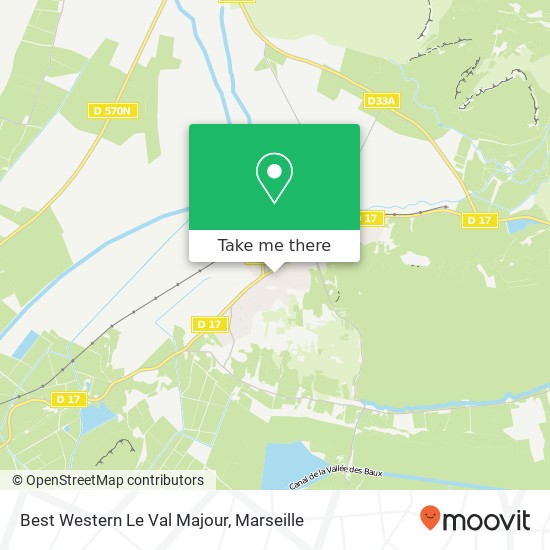 Best Western Le Val Majour map